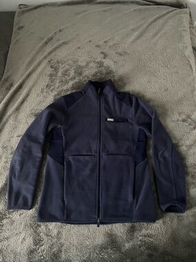 Figs Navy Full-Zip Utility Jacket Women’s